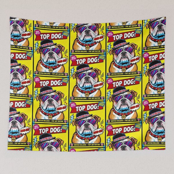 Item preview, Top Dog – British Bulldog London Original Pop Art designed and sold by TheresaNicole.