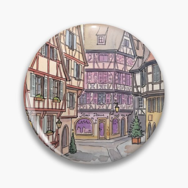 Item preview, Half-timbered houses in a small Black Forest town designed and sold by sid1802.
