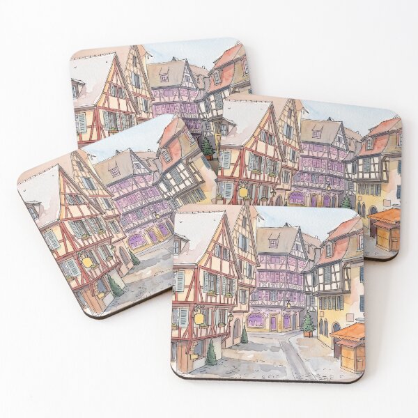 Item preview, Half-timbered houses in a small Black Forest town designed and sold by sid1802.
