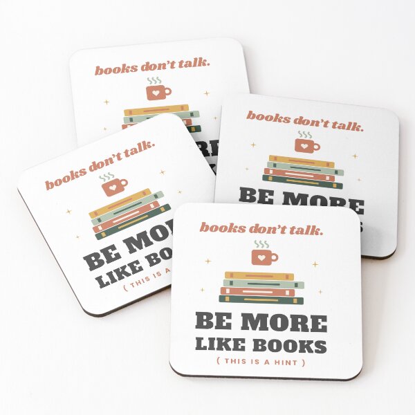 Item preview, Funny Book Nerd, Books Don't Talk, Be More Like Books designed and sold by Cozy Pages Studio.