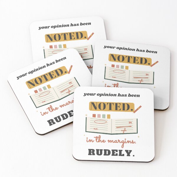 Item preview, Annotating Books, Your Opinion Noted in the Margins Rudely designed and sold by Cozy Pages Studio.