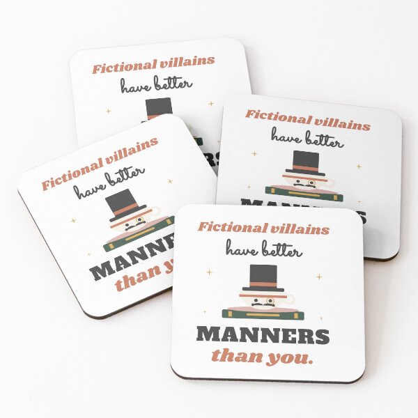 Item preview, Villain Book Lover, Fictional Villains Have Better Manners Than You designed and sold by Cozy Pages Studio.