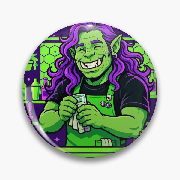 Item preview, Barney the Orc Bartender — The Purple Dino designed and sold by digitaldoom01.