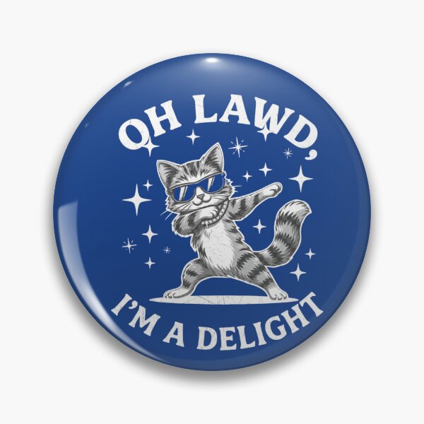 Item preview, Retro Dabbing Cat with Sunglasses - Oh Lawd I'm A Delight designed and sold by Cree8if.
