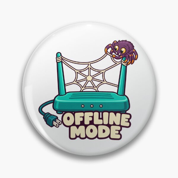 Item preview, Offline Mode - Spider Builds a Real Web designed and sold by angnar97.