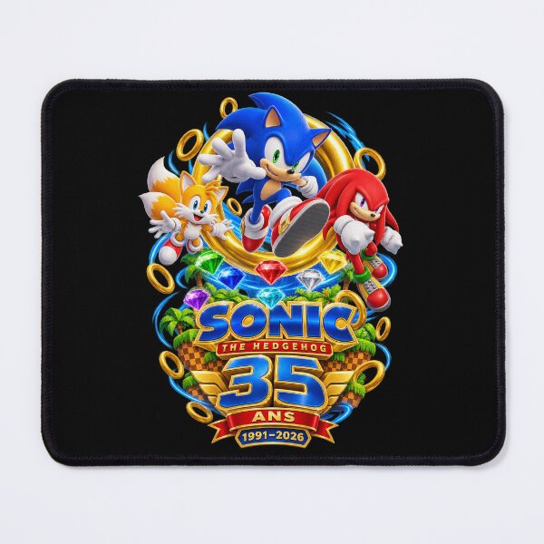 Item preview, Sonic the Hedgehog – 35 Years of Speed – Sonic, Tails and Knuckles – 1991–2026 designed and sold by Pixel Sakura Gallery.