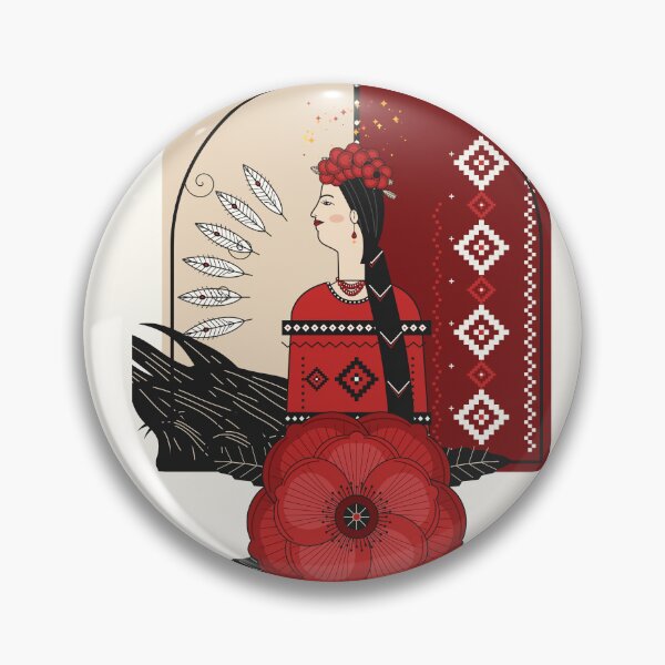 Item preview, Slavic Firebird Guardian Red Poppy Art designed and sold by fadilow.