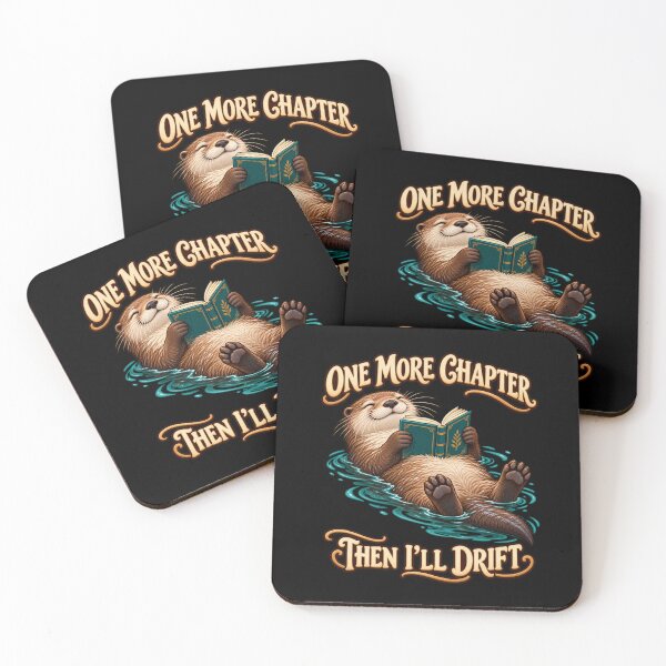 Item preview, Reading Otter - One More Chapter Then I’ll Drift designed and sold by Good Mood Foundry.