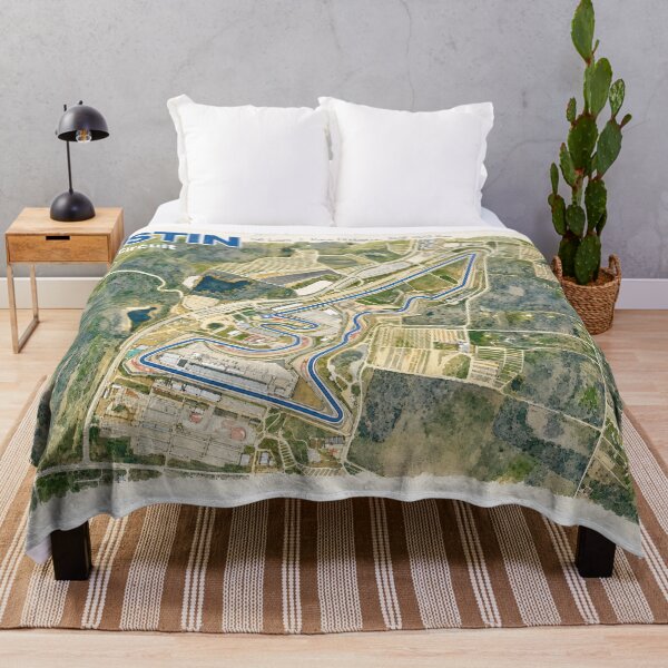 Item preview, Austin (COTA) Watercolor Track Map designed and sold by Mariel Toigo.