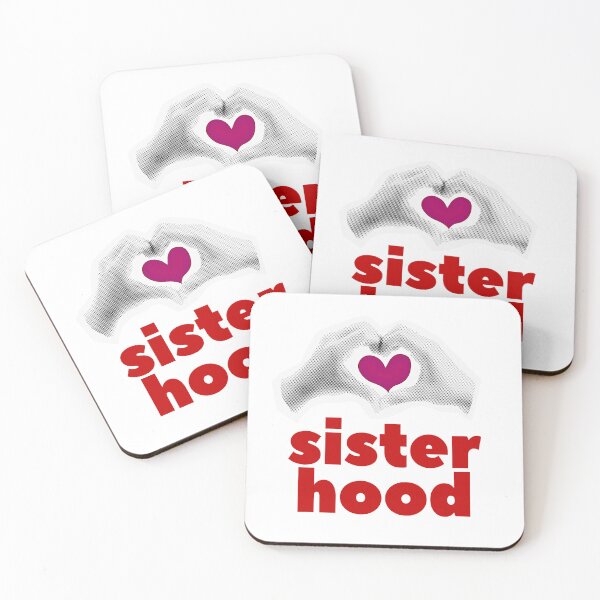 Item preview, Sisterhood Halftone Hands Heart Collage in Red designed and sold by Fani*.