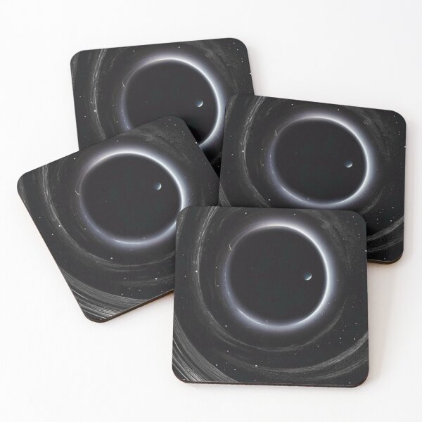 Item preview, Black Hole with Glowing Ring Deep Space Art designed and sold by OxiSkor.