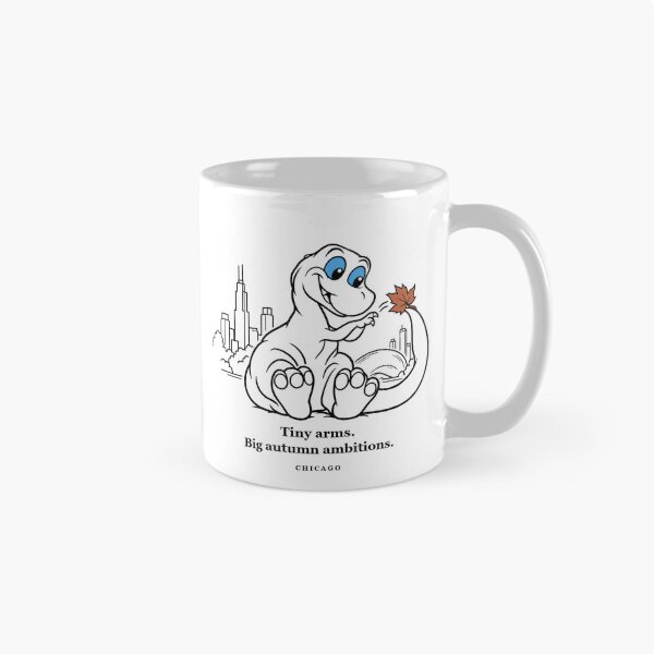 Item preview, Chicago T Rex Reaching for an Autumn Leaf designed and sold by Soft Paws Sketches.