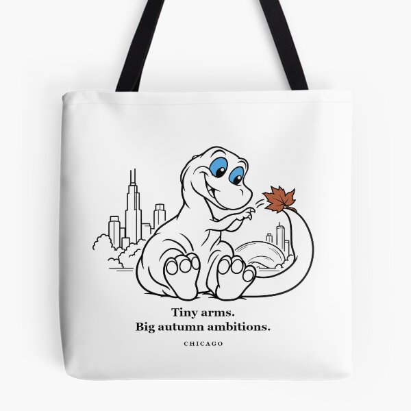 Item preview, Chicago T Rex Reaching for an Autumn Leaf designed and sold by Soft Paws Sketches.