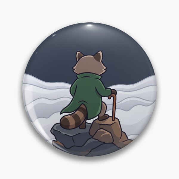 Item preview, Raccoon Wanderer Above Sea of Fog designed and sold by Rariks.