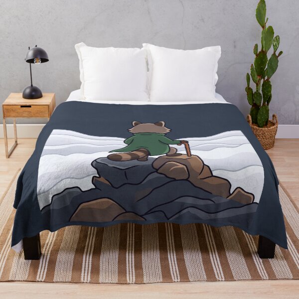 Item preview, Raccoon Wanderer Above Sea of Fog designed and sold by Rariks.