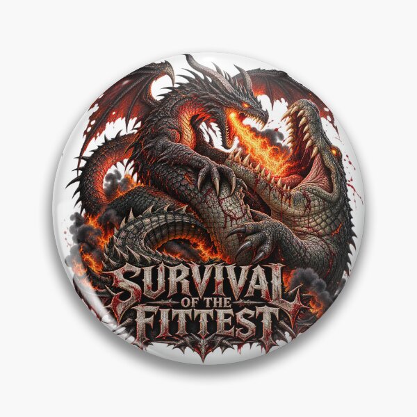 Item preview, Dragon vs Crocodile – Survival of the Fittest designed and sold by Atlant11.