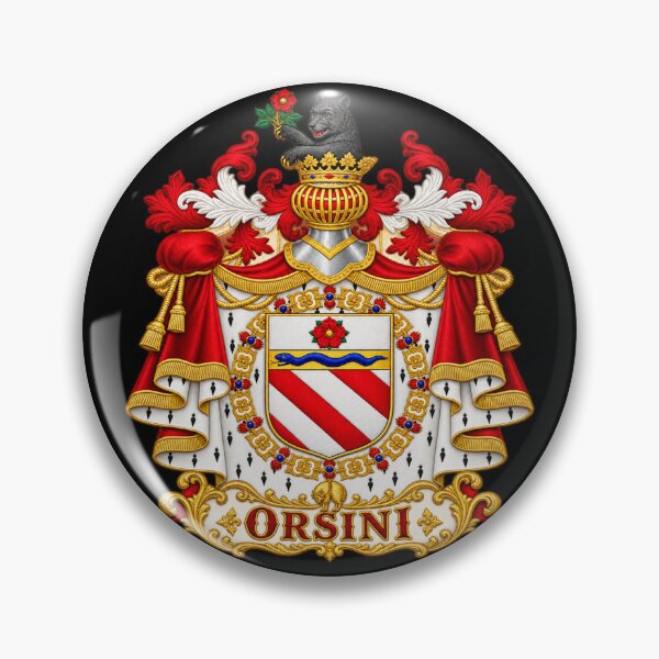 Item preview, Orsini Family Coat of Arms – Ornate Bear and Rose Heraldic Crest Embroidery designed and sold by Emoji Emblems.