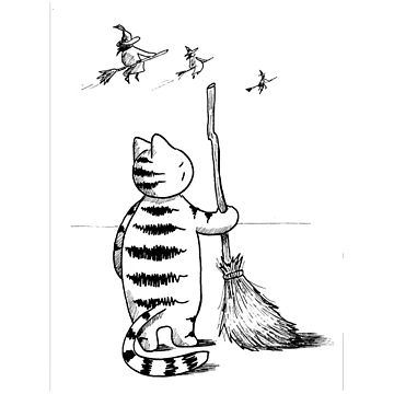 Artwork thumbnail, cat flightless by PatternFablee