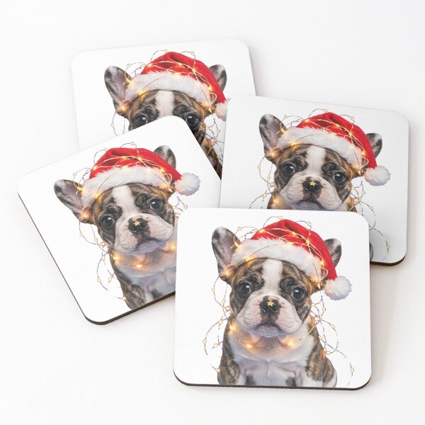 Item preview, French Bulldog Christmas Lights - Santa Frenchie Star Nose designed and sold by PrettyCrypt.