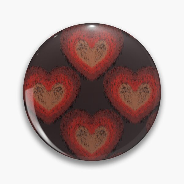 Item preview, Fuzzy Ikat Heart Seamless Pattern designed and sold by Rukhscreations.