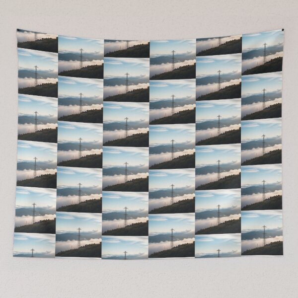 Item preview, Power Transmission Tower Above a Sea of Mountain Clouds designed and sold by Pylon-Bureau.