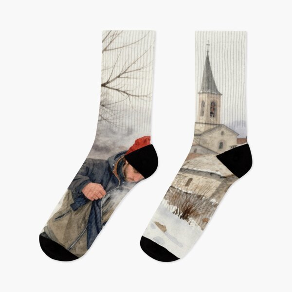 Item preview, On the Way of St. James in winter designed and sold by jefboutique6150.