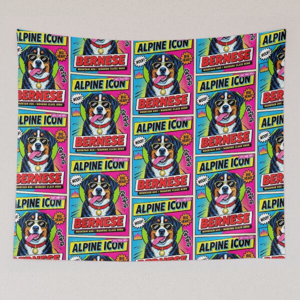 Item preview, Alpine Icon – Bernese Mountain Dog Pop Art designed and sold by TheresaNicole.
