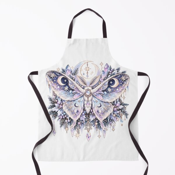 Item preview, Moonlit Frost Moth – Celestial Pastel Gothic Winter Fantasy designed and sold by PaginaBrew.