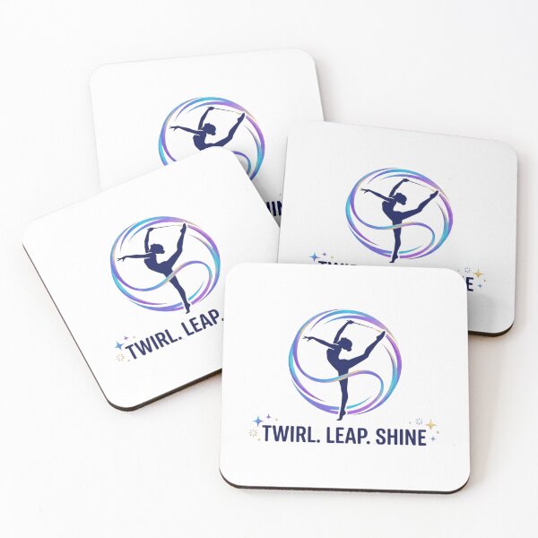 Item preview, Twirl. Leap. Shine. rhythmic gymnastics designed and sold by FlipGymnastics.