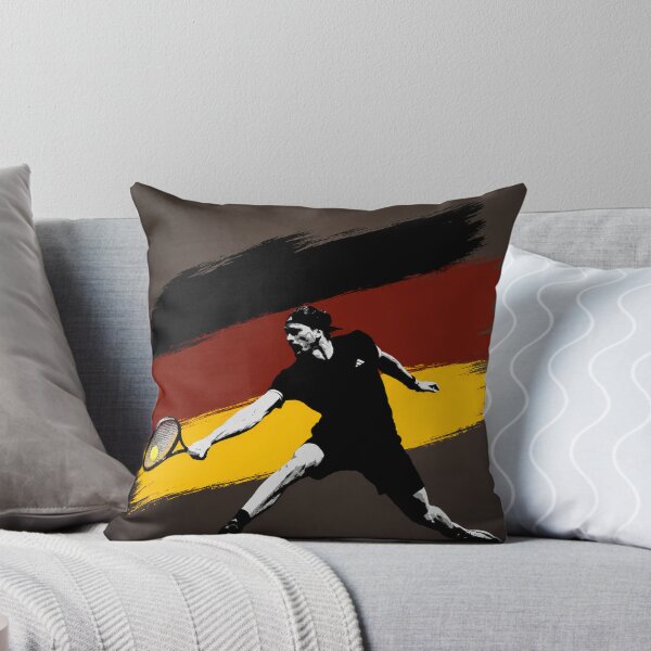 Item preview, Alexander Zverev Tennis Star German Flag Brush Graphic Art designed and sold by trekxtherex.