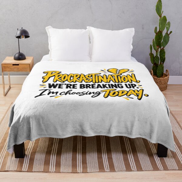 Item preview, Procrastination we're breaking up | Personal Growth & Inspiration designed and sold by HopeFilled Ink.