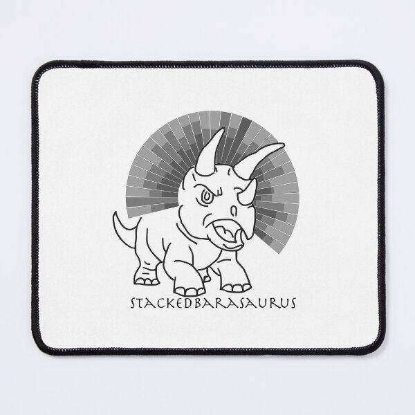 Item preview, Stackedbarasaurus. The 100% radial-crown Data-Saur. designed and sold by Data-ish.
