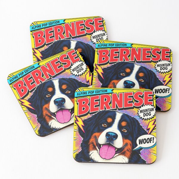Item preview, Swiss Working Breed – Bernese Mountain Dog Pop Art designed and sold by TheresaNicole.