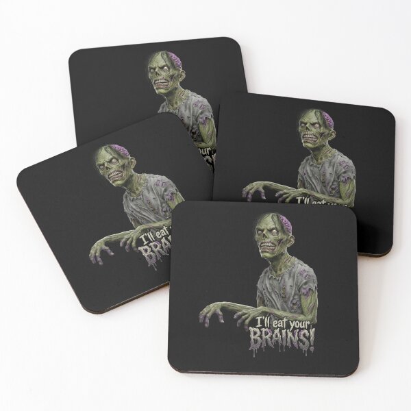 Item preview, I'll eat your BRAINS! Zombie horror design designed and sold by Vintage Designs +.