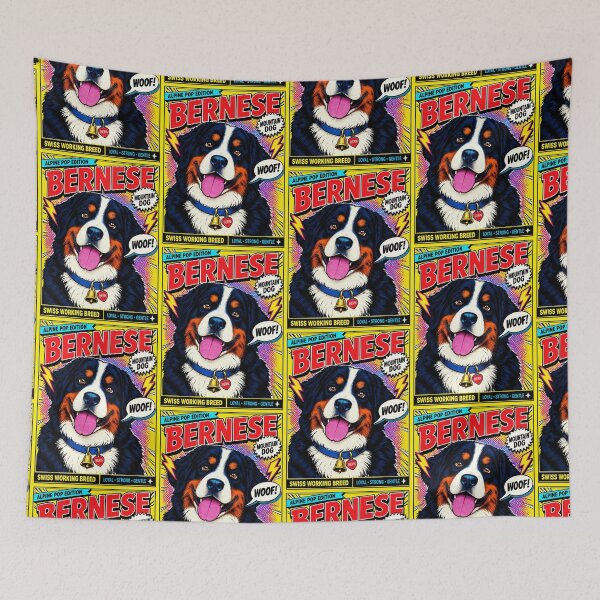 Item preview, Swiss Working Breed – Bernese Mountain Dog Pop Art designed and sold by TheresaNicole.