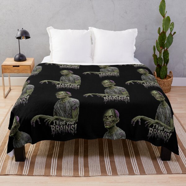 Item preview, I'll eat your BRAINS! Zombie horror design designed and sold by Vintage Designs +.