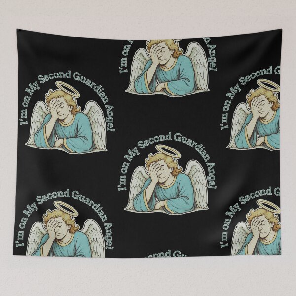 Item preview, I’m on My Second Guardian Angel designed and sold by tellia-kallisto.