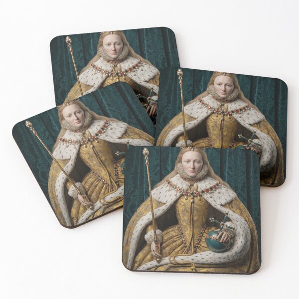 Item preview, Portrait of Queen Elizabeth I of England 3D rendered re-imagining designed and sold by Vintage Designs +.