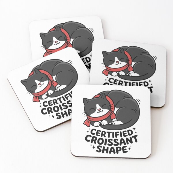 Item preview, Certified Croissant Shape Tuxedo Cat designed and sold by PrintforDesign.