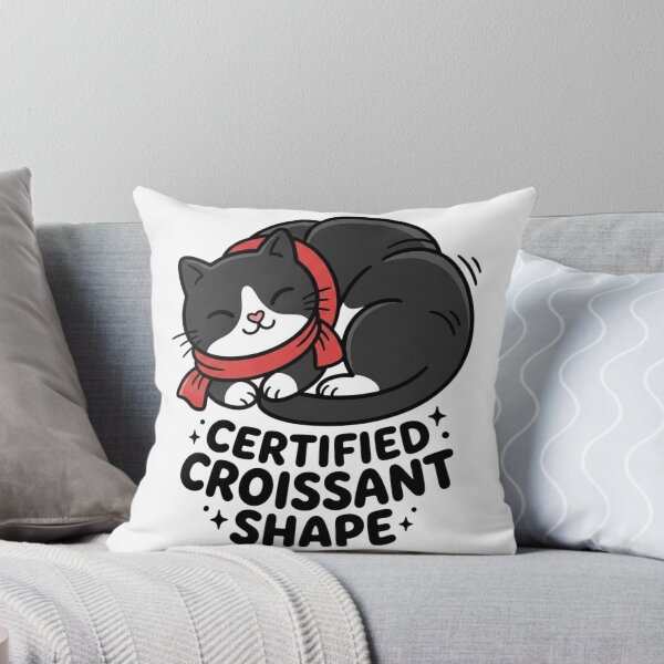 Item preview, Certified Croissant Shape Tuxedo Cat designed and sold by PrintforDesign.