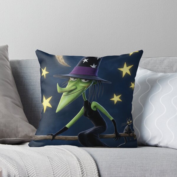Item preview, Green Witch halloween  illustration art designed and sold by Vintage Designs +.