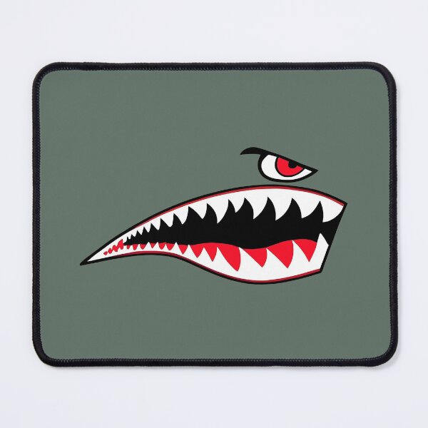 Item preview, Flying tiger shark face RIGHT designed and sold by GentryRacing.