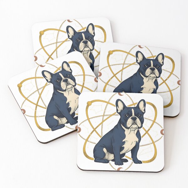 Item preview, Celestial French Bulldog Mystical Moon and Stars Art designed and sold by JVVStudio.