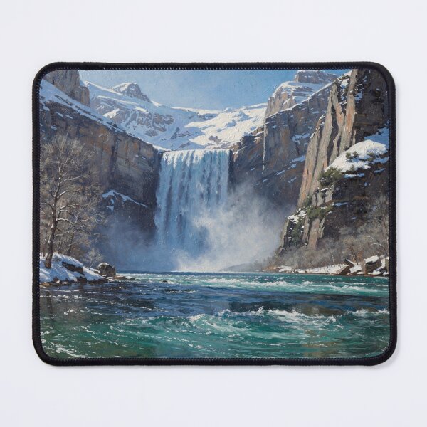 Item preview, Lake and waterfall (Pyrenees) designed and sold by jefboutique6150.