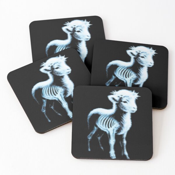 Item preview, Ethereal Blue Lamb with Visible Ribcage designed and sold by InkLabStore.