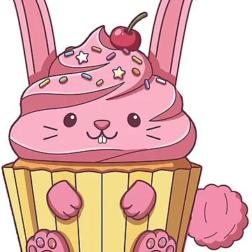 Artwork thumbnail, Cupcake Rabbit Pink by Fishcake: The Shop