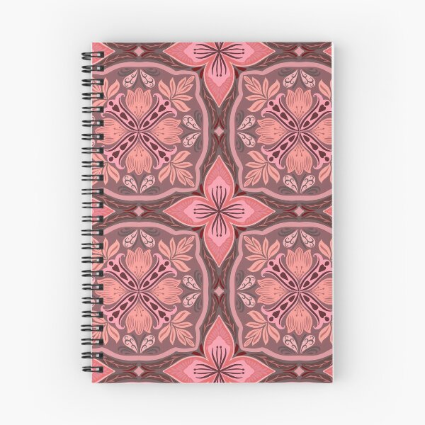 Item preview, Mediterranean Floral Tile Pattern Pink designed and sold by Rukhscreations.