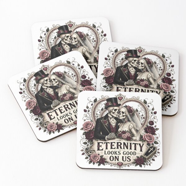 Item preview, Eternity Looks Good on Us – Gothic Romance and Dark Love Gift designed and sold by CuteDesignables.