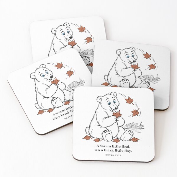 Item preview, Reykjavik Polar Bear Finding a Warm Autumn Moment designed and sold by Soft Paws Sketches.