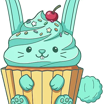 Artwork thumbnail, Cupcake Rabbit Mint by Fishcake: The Shop